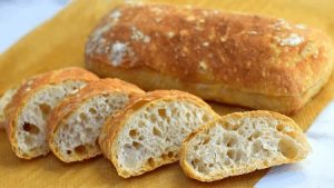 ciabatta bread recipe 300x169 طرز تهیه نان چاباتا ایتالیایی